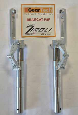 Preview: Bearcat F8F  Ziroli Fahrwerk - Geartech Ersatz für ROBART Preview: Bearcat F8F  Ziroli Fahrwerk - Geartech Ersatz für ROBART