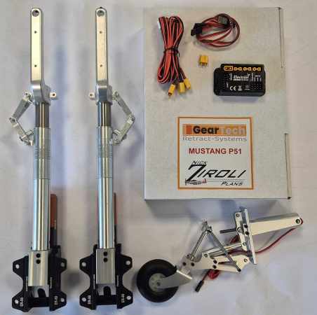 Preview: Mustang P51d  Ziroli Fahrwerk - Geartech Ersatz für ROBART 145 Preview: Mustang P51d  Ziroli Fahrwerk - Geartech Ersatz für ROBART 145