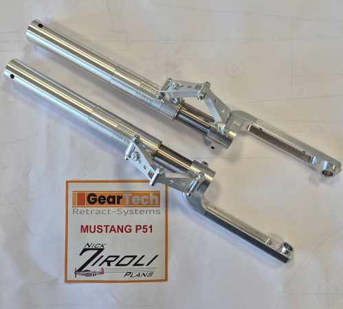 Preview: Mustang P51d  Ziroli Fahrwerk - Geartech Ersatz für ROBART 145 Preview: Mustang P51d  Ziroli Fahrwerk - Geartech Ersatz für ROBART 145