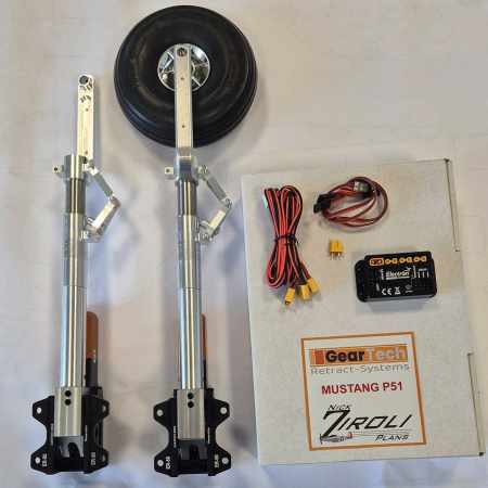 Preview: Mustang P51d  Ziroli Fahrwerk - Geartech Ersatz für ROBART 145 Preview: Mustang P51d  Ziroli Fahrwerk - Geartech Ersatz für ROBART 145