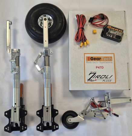 Preview: Thundbolt P47d  Ziroli Fahrwerk - Geartech Ersatz für ROBART Preview: Thundbolt P47d  Ziroli Fahrwerk - Geartech Ersatz für ROBART