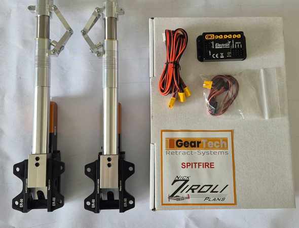 Preview: Spitfire Ziroli Einziehfahrwerk - Geartech Ersatz für ROBART Preview: Spitfire Ziroli Einziehfahrwerk - Geartech Ersatz für ROBART