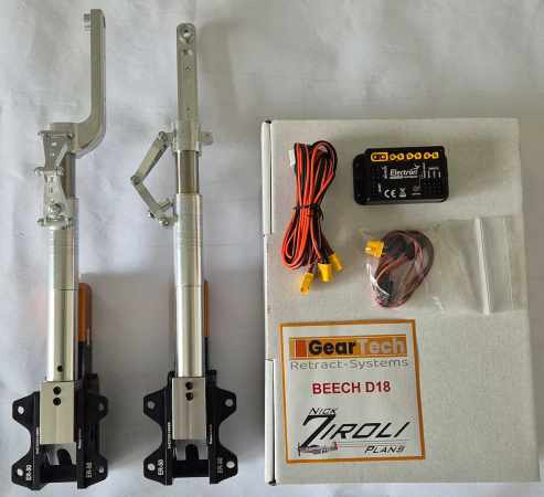 Preview: Beech D18 C45  Ziroli Einziehfahrwerk - Geartech Ersatz für ROBART Preview: Beech D18 C45  Ziroli Einziehfahrwerk - Geartech Ersatz für ROBART