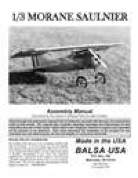 Preview: Plan Morane Saulnier Balsa USA Preview: Plan Morane Saulnier Balsa USA
