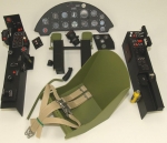 Preview: Corsair F4U Cockpit 1/4 FERTIG