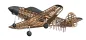 Preview: Bell P39 Aircobra 2320 mm Lasercut Baukasten
