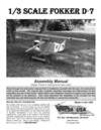 Preview: Bauplan Fokker DVII Balsa USA