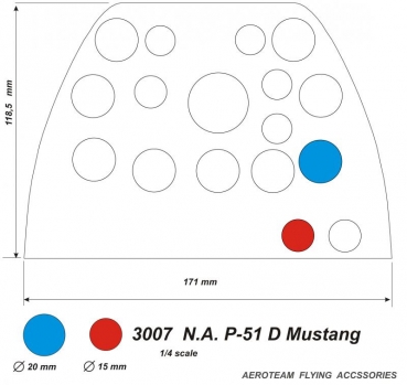 3007-4 N.A. P - 51 D Mustang
