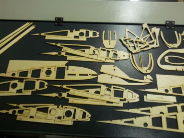 1/6 Horten H IV 3333 mm Nurflügel mit Bauplan - Holz-Bausatz cnc lasercut