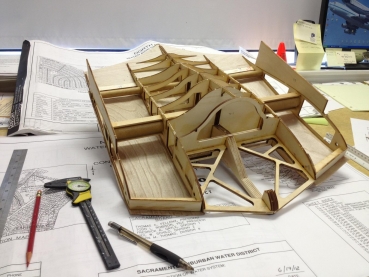1/6 Horten H IV 3333 mm Nurflügel mit Bauplan - Holz-Bausatz cnc lasercut