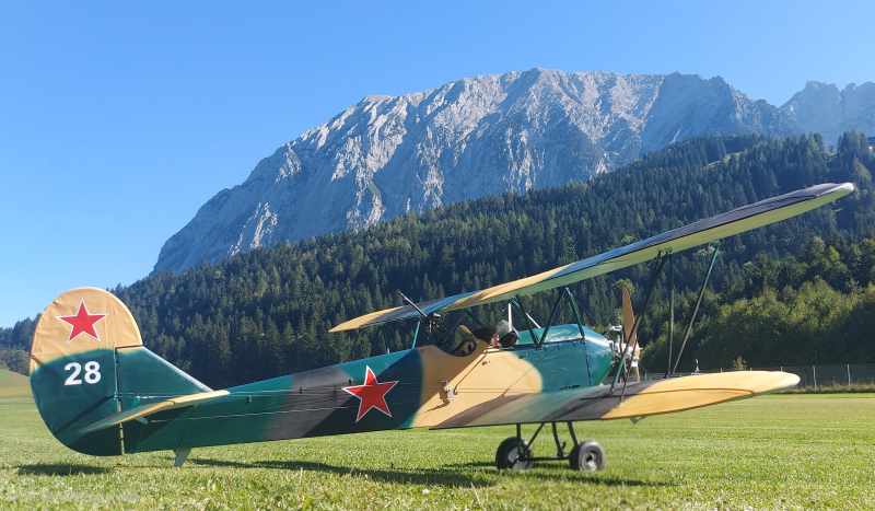 Polikarpov PO2  Doppeldecker WW1 1/3.79 - Holz-Bausatz cnc lasercut