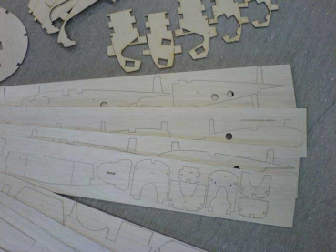 Artic Tern  Jerry Bates 2720 mm 1/4 - Holz-Bausatz, cnc lasercut