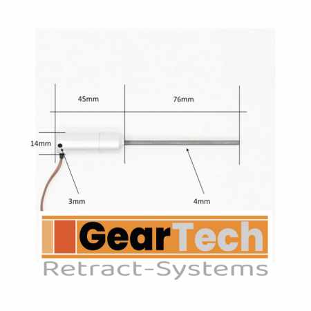 Aktuator von Geartech-Retracts 76 mm Verfahrweg