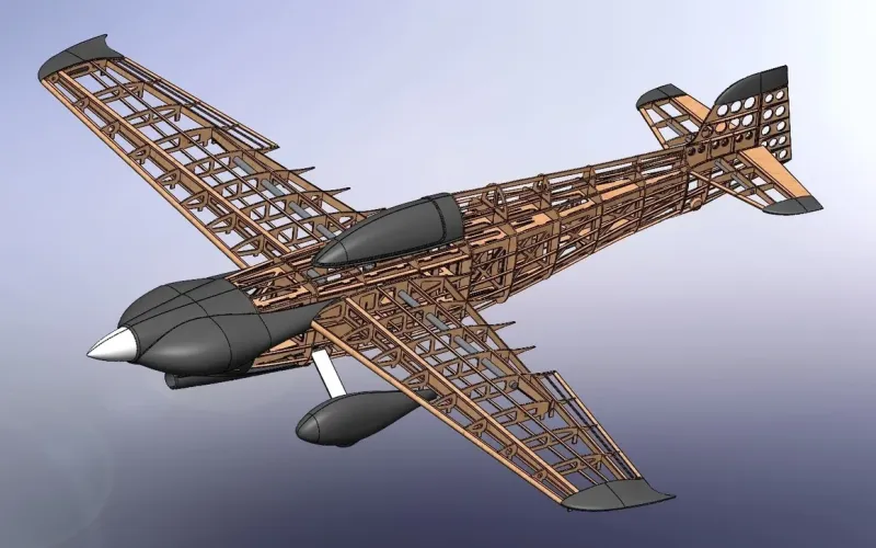 Preview: 1/3 Sharp Nemesis DR-90 Lasercut Baukasten