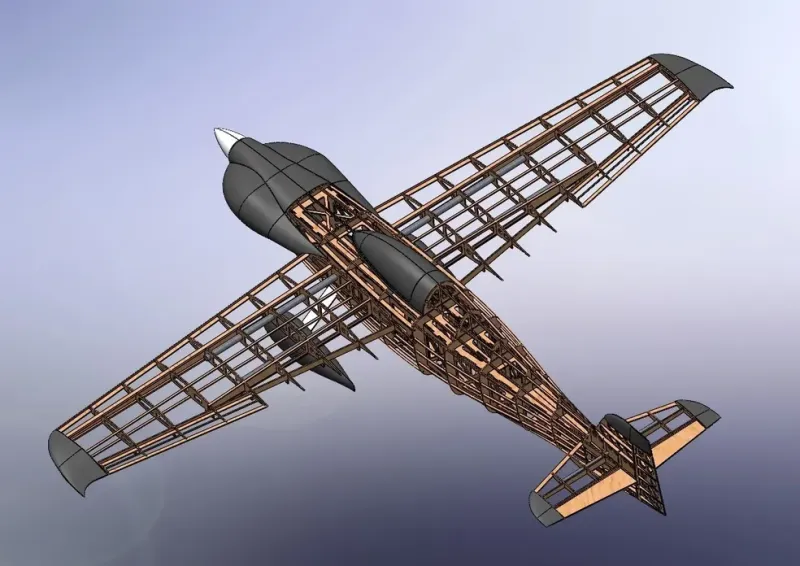 Preview: 1/3 Sharp Nemesis DR-90 Lasercut Baukasten