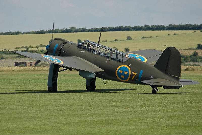 SAAB B.17 Dive Bomber 1/5 Jerry Bates 2743 mm - Holz-Bausatz, cnc lasercut