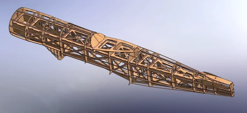 Preview: 2100mm Cavalier Turbo Mustang 3 Lasercut Baukasten