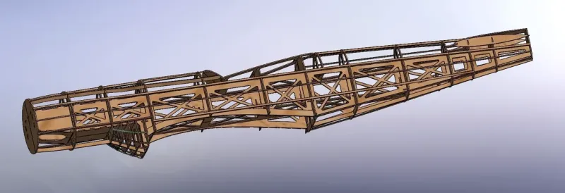 Preview: 2100mm Cavalier Turbo Mustang 3 Lasercut Baukasten