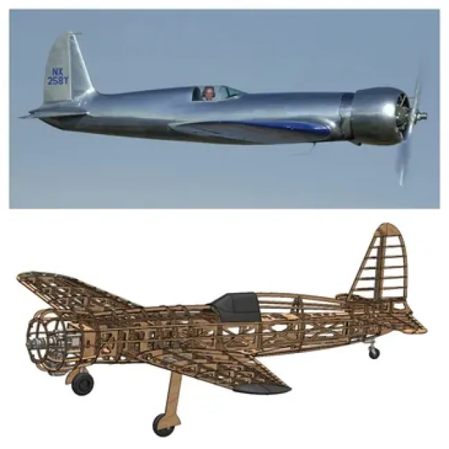 1/6 Scale Hughes H-1 Racer Lasercut Baukasten