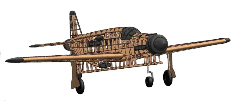 Preview: Dornier Do 335 Pfeil Lasercut Baukasten