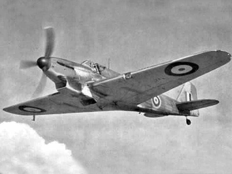 Fairey Fulmar Mk. 1, Mk.2  1/5 Jerry Bates 2921 mm - Holz-Bausatz, cnc lasercut