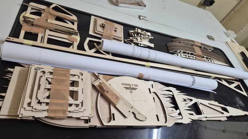 Fokker Fok. E III Scale-Bausatz im Maßstab 1/4