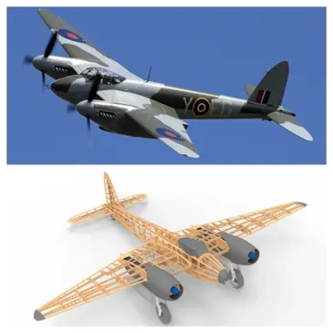1/9 De Havilland Mosquito Lasercut Baukasten