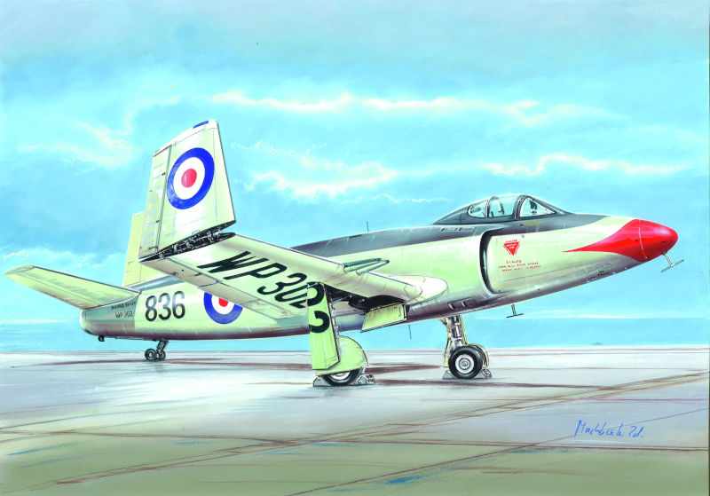 Supermarine Attacker 1/5 Jerry Bates 2235 mm - Bauplan
