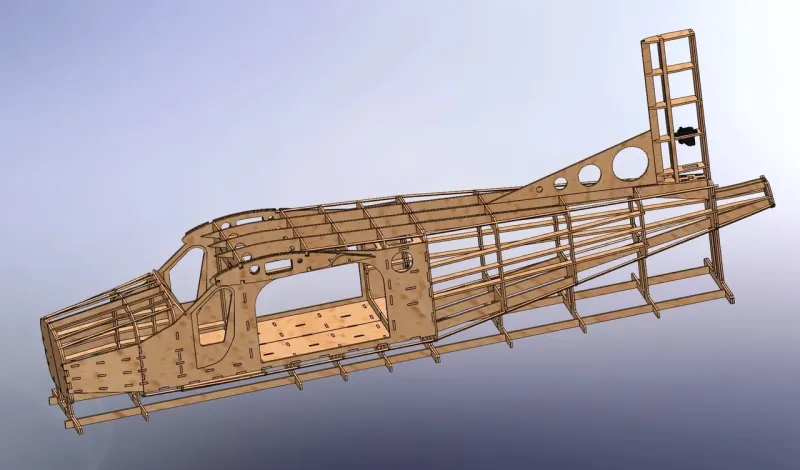Preview: Pilatus PC-6 Porter Lasercut Baukasten