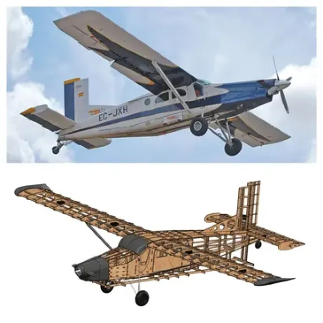 Pilatus PC-6 Porter Lasercut Baukasten