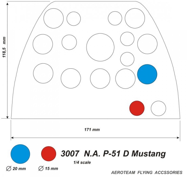 3007-4 N.A. P - 51 D Mustang