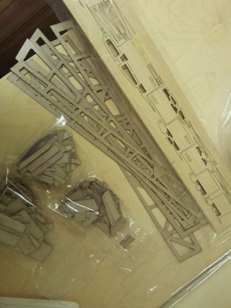 1/6 Horten H IV 3333 mm Nurflügel mit Bauplan - Holz-Bausatz cnc lasercut