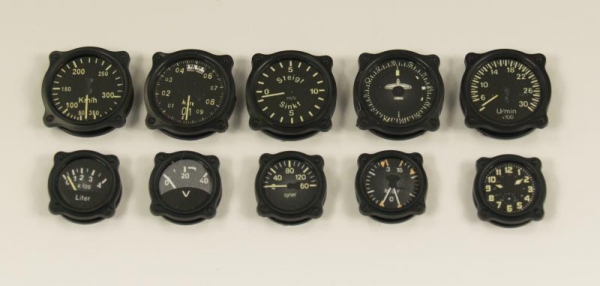 1/5 Cockpit Instrumente WW II aircraft - German others