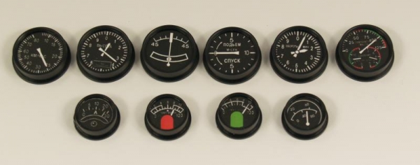 1/5 Cockpit Instrumente WW II aircraft Soviet Union