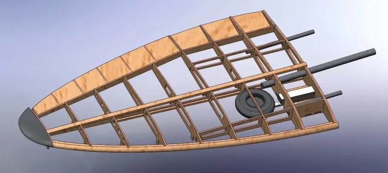 1/8 Heinkel He 70 Blitz Lasercut-KIT