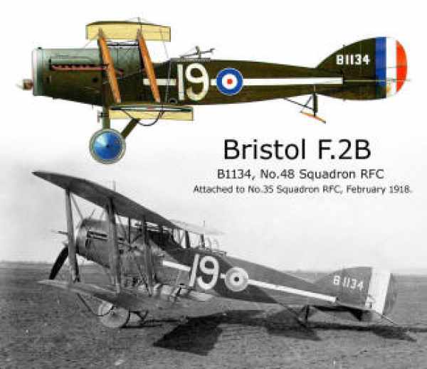 Bristol F2B Fighter 2890 mm - Holz-Bausatz cnc lasercut