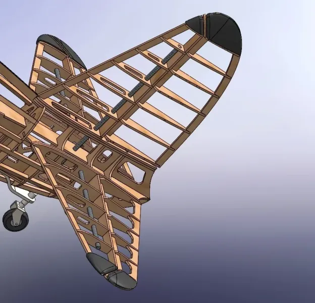 1/6 Scale Hughes H-1 Racer Lasercut Baukasten