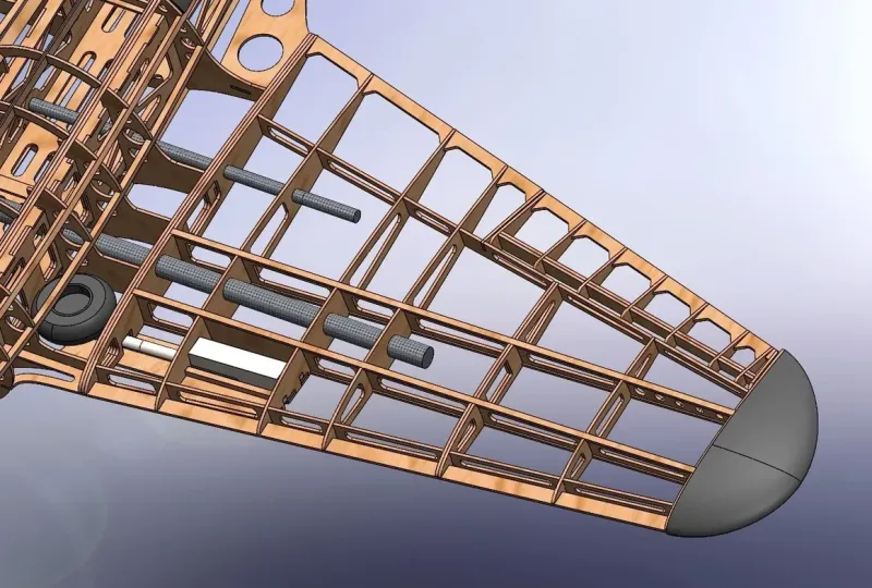 1/6 Scale Hughes H-1 Racer Lasercut Baukasten