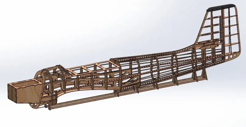 1/6 Junkers Ju 87 Stuka Lasercut Baukasten