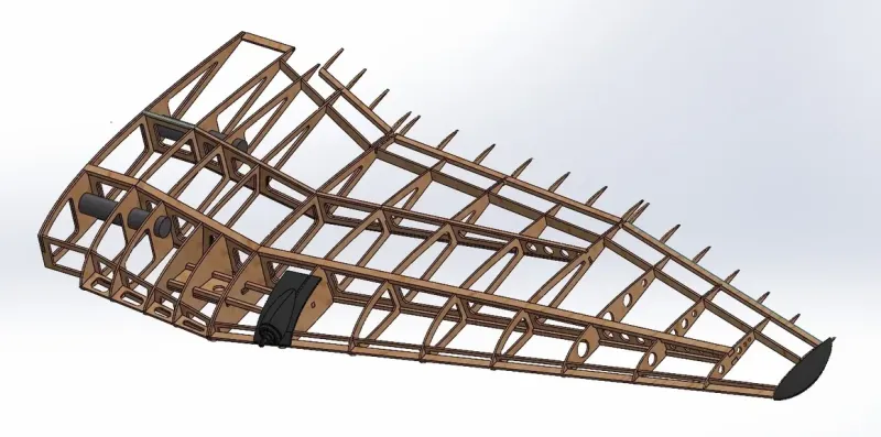 1/6 Junkers Ju 87 Stuka Lasercut Baukasten