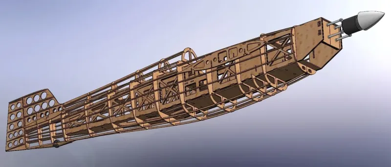 1/3 Sharp Nemesis DR-90 Lasercut-KIT