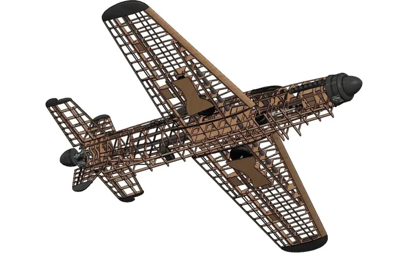 Dornier Do 335 Pfeil Lasercut Baukasten