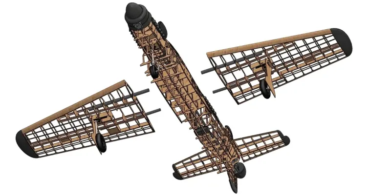 Dornier Do 335 Pfeil Lasercut Baukasten