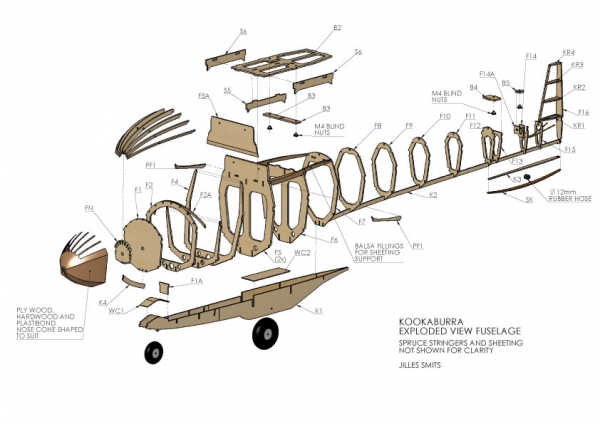 Schneider ES52b Longwing Kookaburra 1/4, 3730 mm
