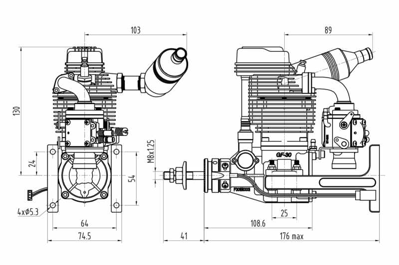 NGH GF30 Benzin-Viertaktmotor