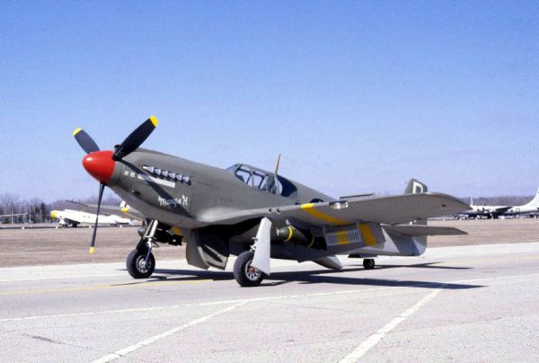 North American P-51A Mustang Bauplan