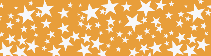 Bedruckte Bespannfolie / Bügelfolie in Sterne gelb