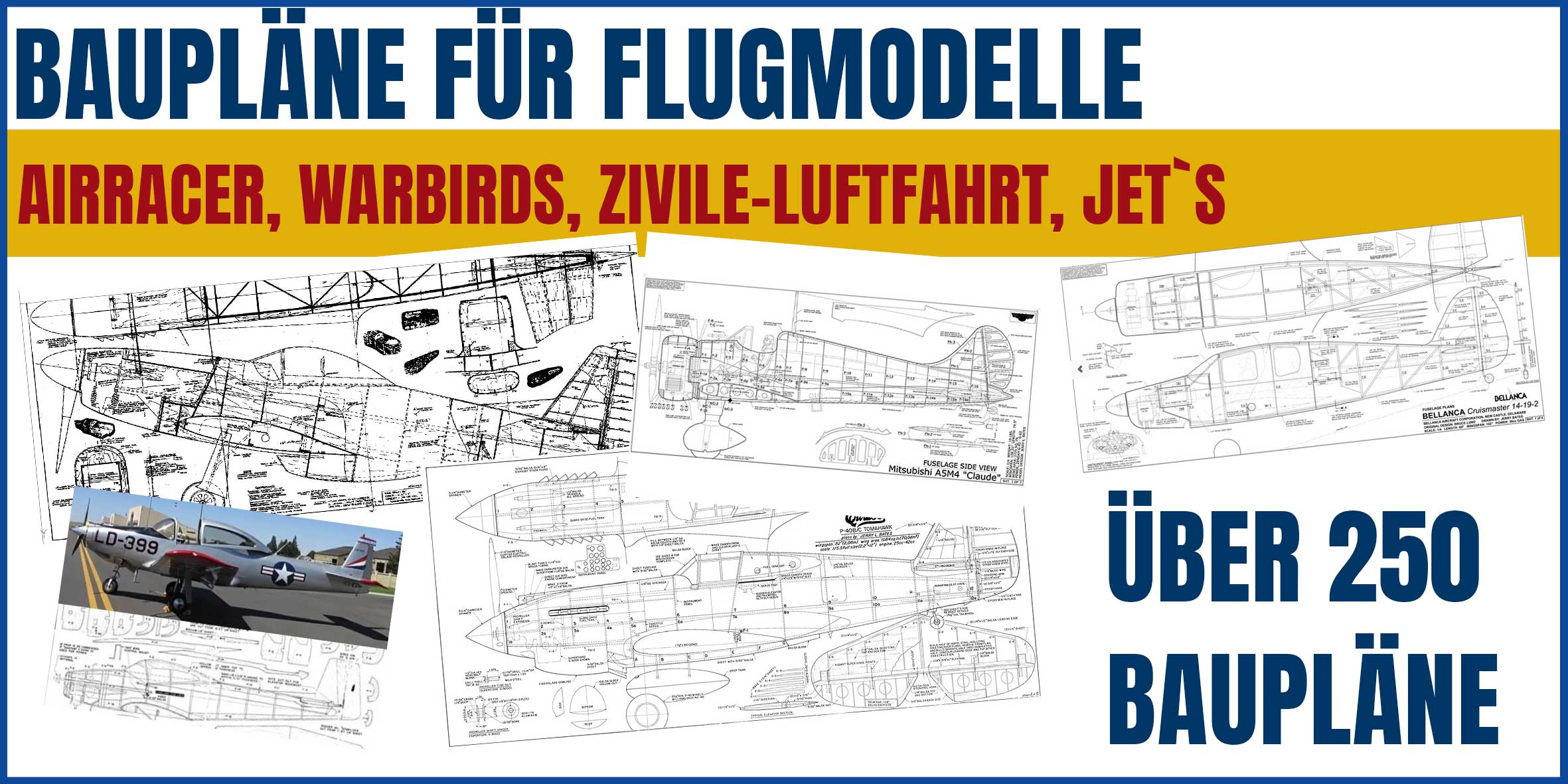 Baupläne für Modellflugzeuge