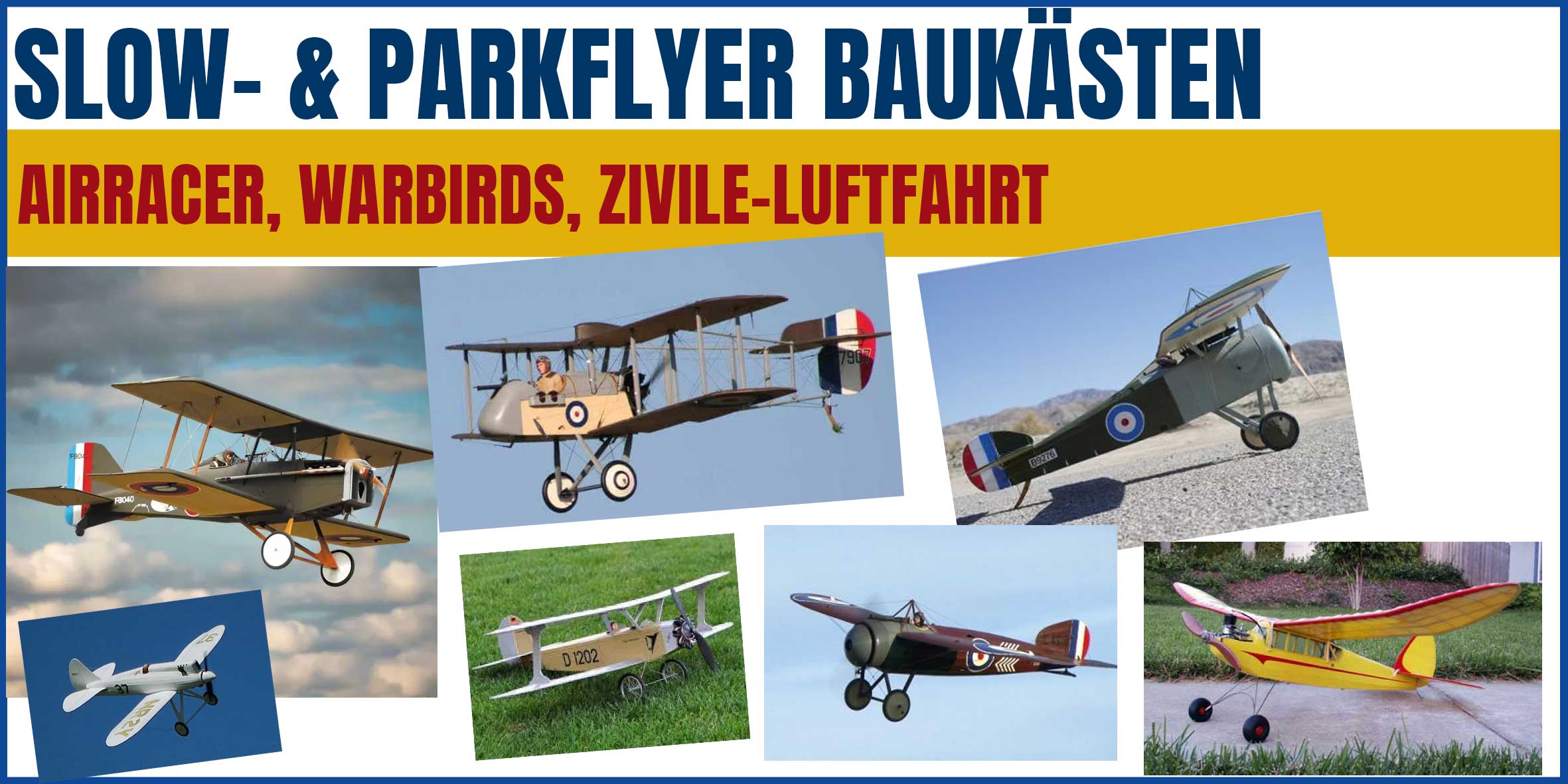 Slow- und Parkflyer Baukästen